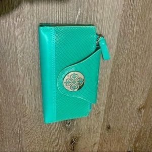 Vélez turquoise wallet